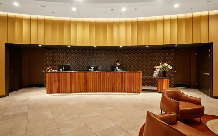 Hotel reception desk