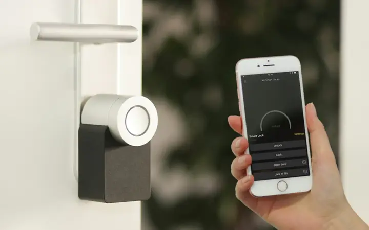 Smart lock opened with a phone