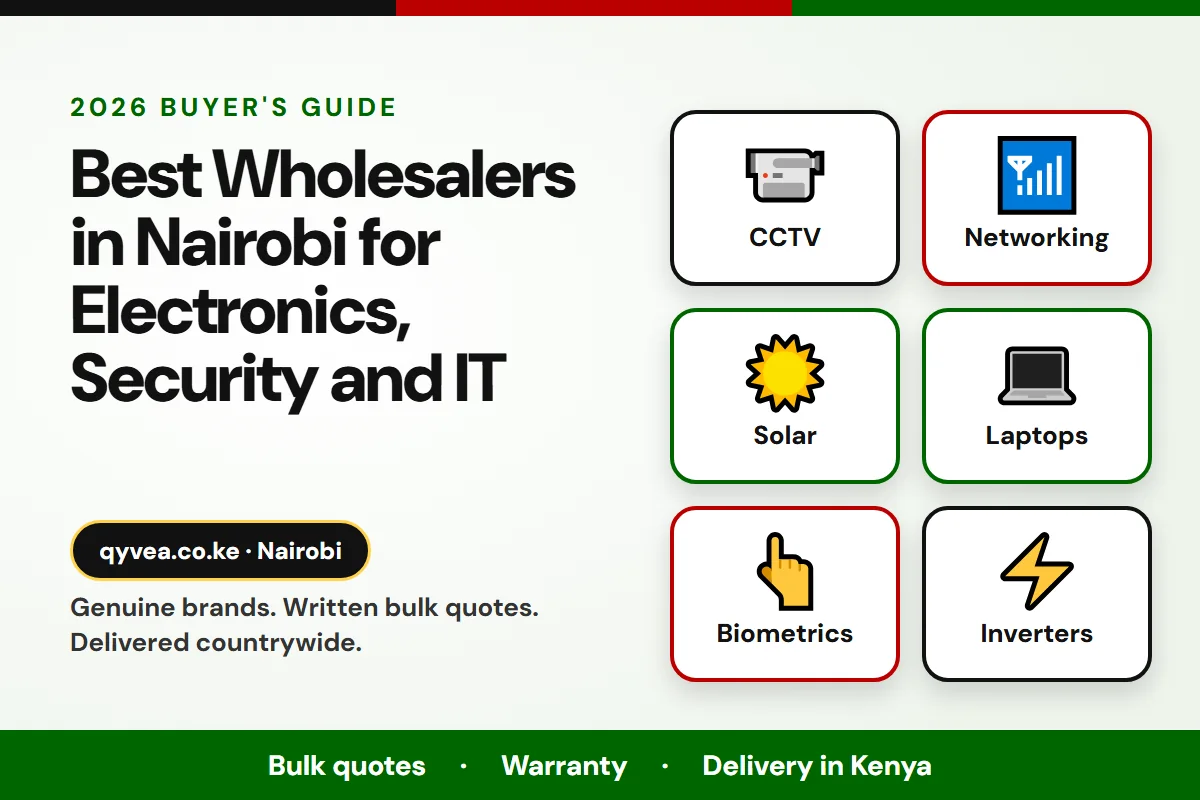 Best Wholesalers in Nairobi for Electronics, Security and IT: Qyvea