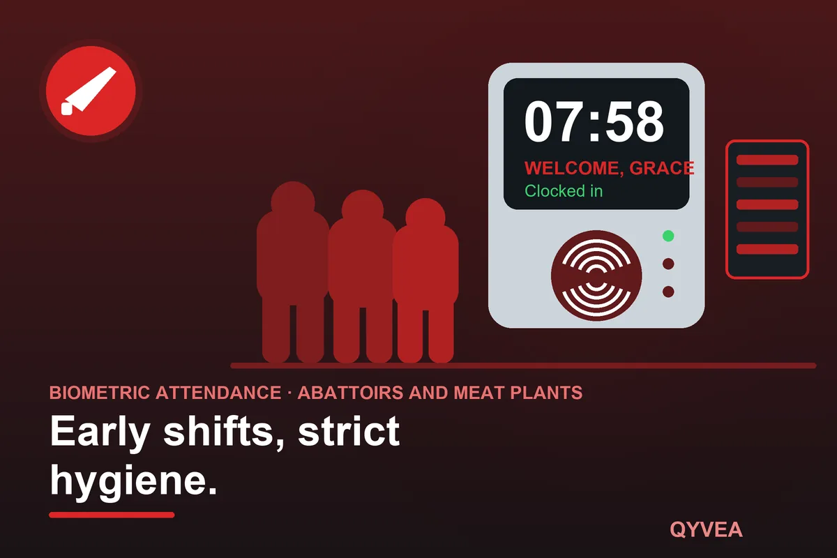 Biometric Attendance System for Abattoirs and Meat Plants: illustration