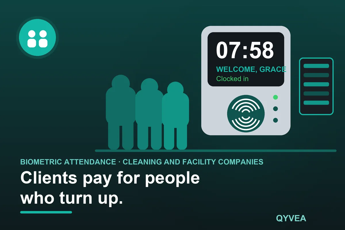 Biometric Attendance System for Cleaning and Facility Companies: illustration