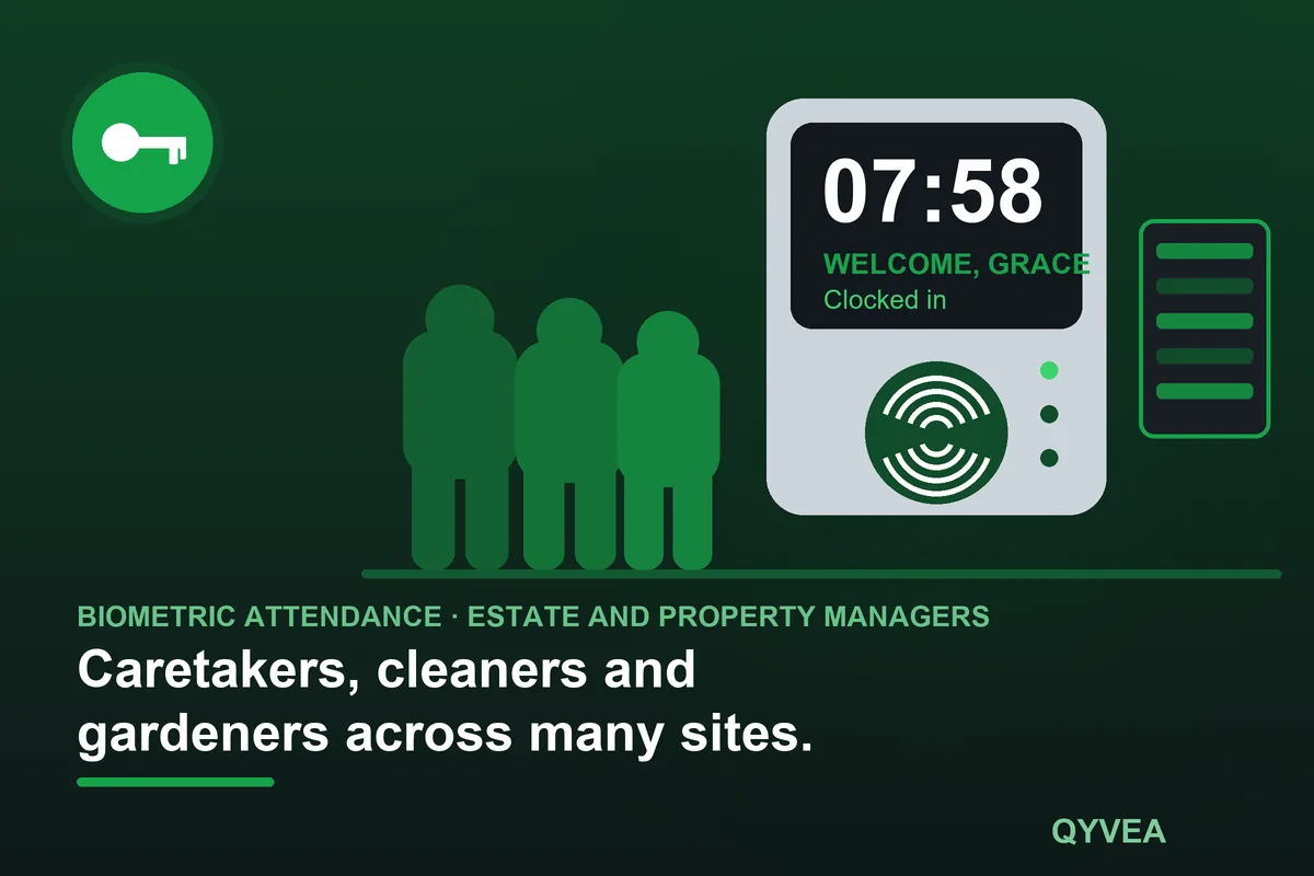 Biometric Attendance System for Estate and Property Managers: illustration