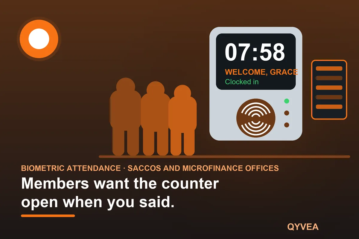 Biometric Attendance System for SACCOs and Microfinance Offices: illustration