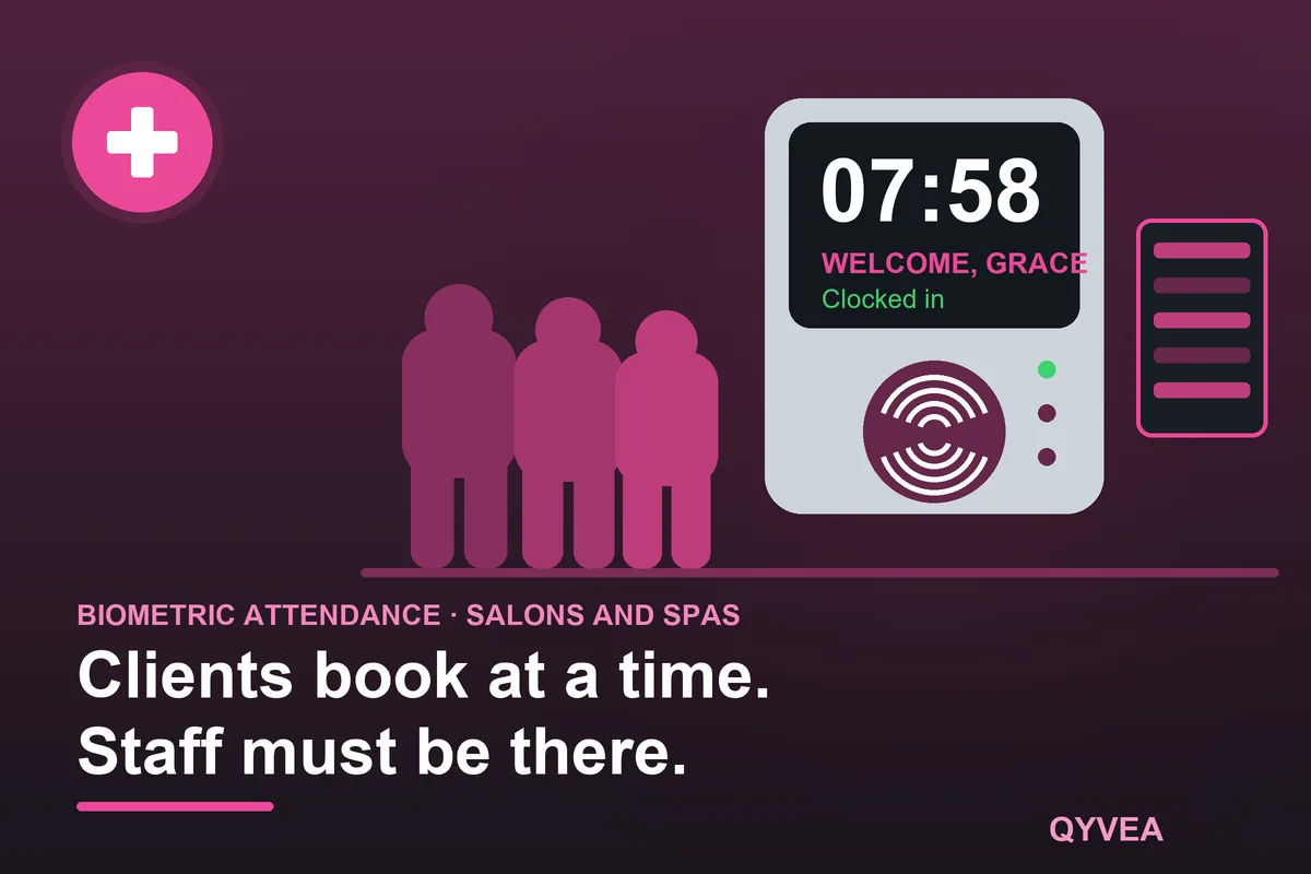Biometric Attendance System for Salons and Spas: illustration