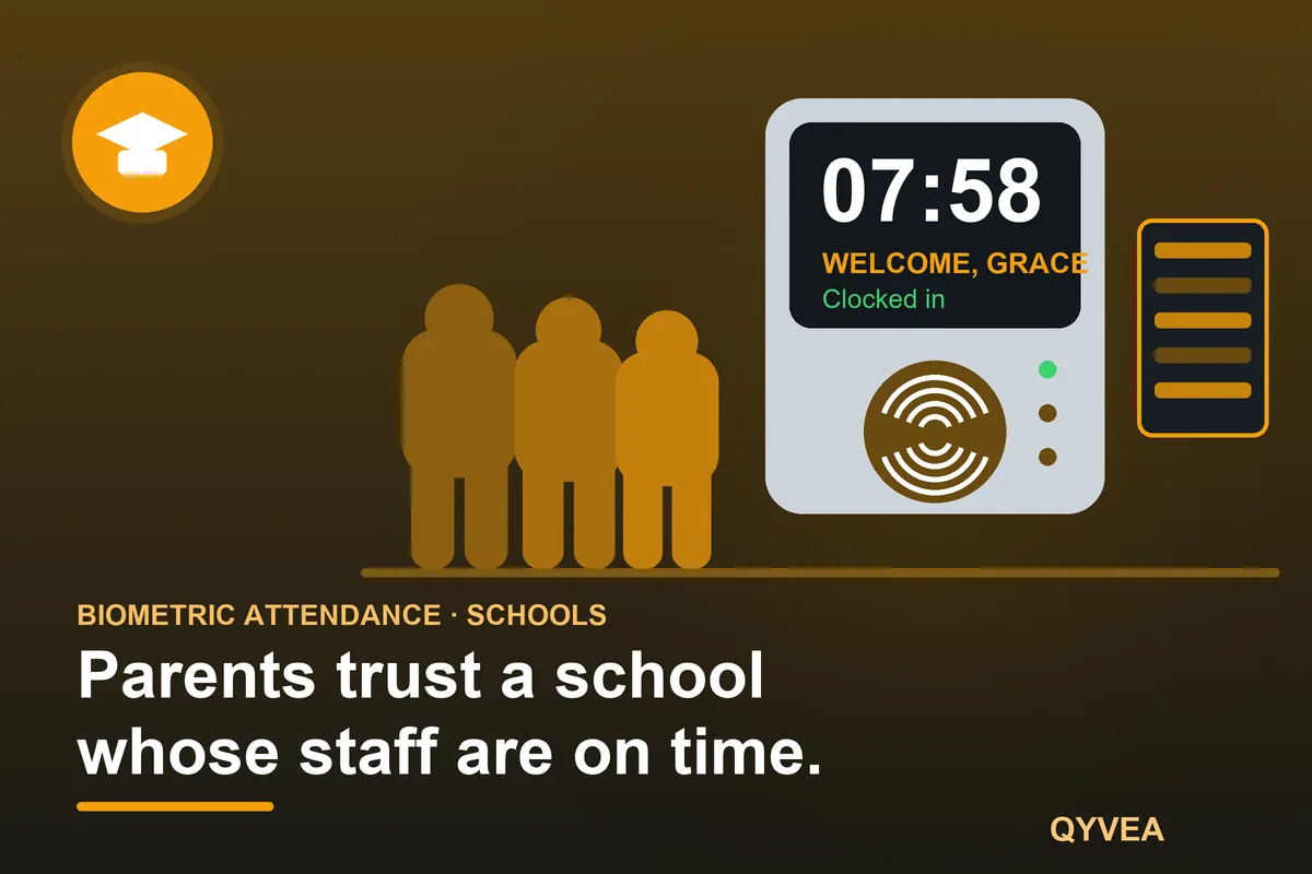 Biometric Attendance System for Schools: illustration