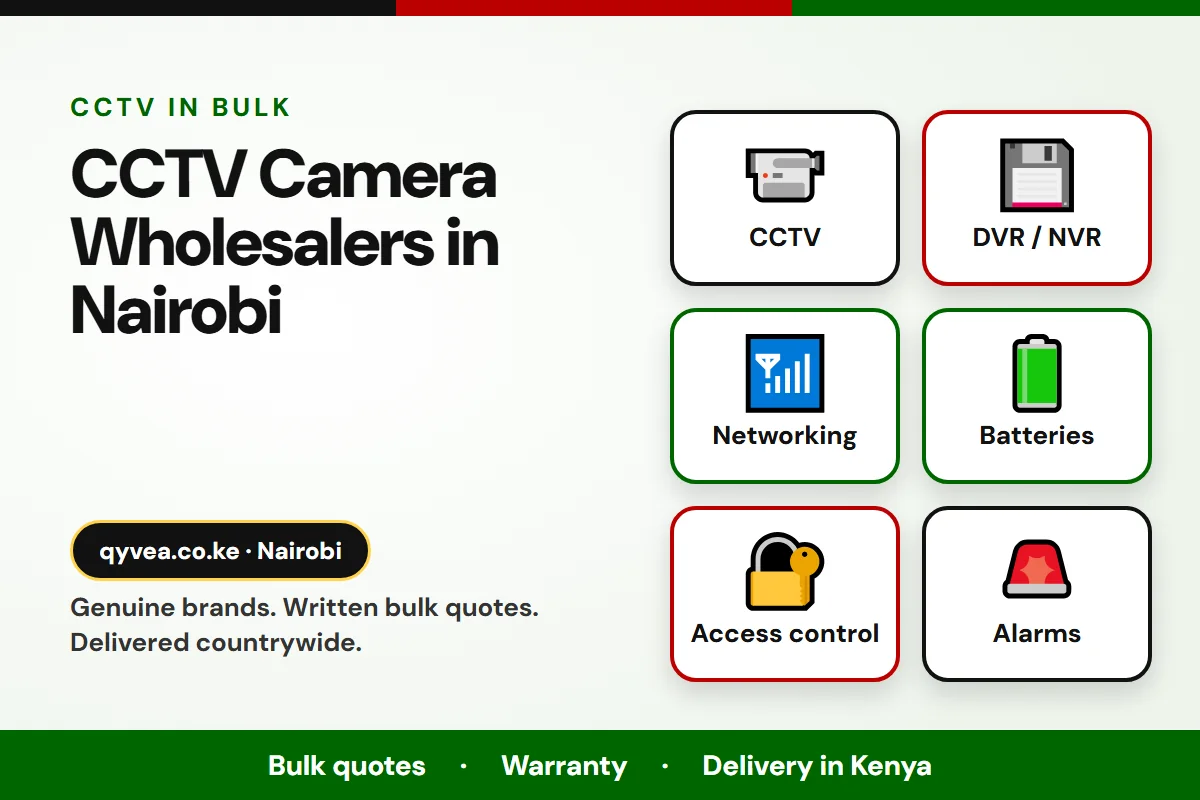 CCTV Camera Wholesalers in Nairobi: Qyvea