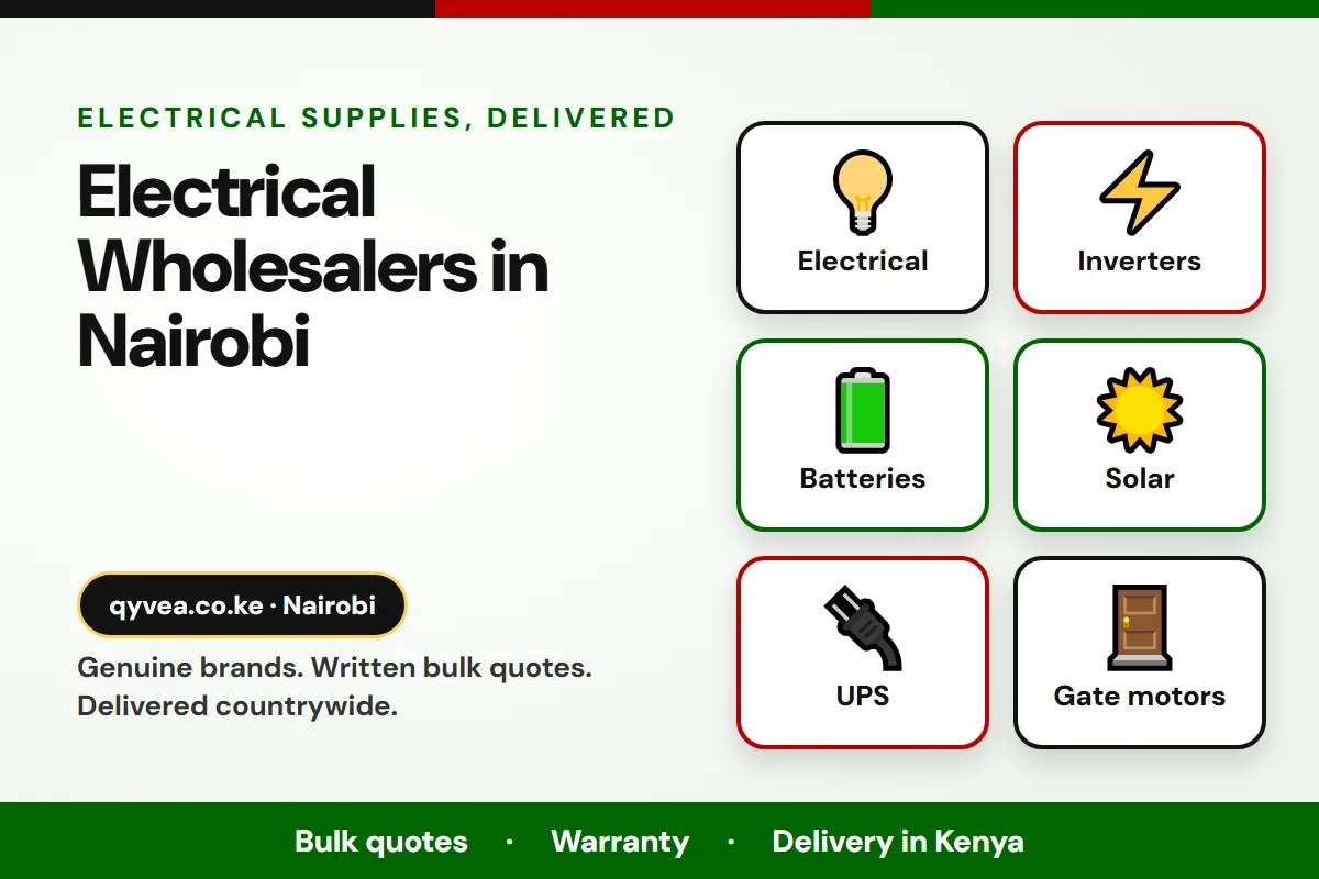 Electrical Wholesalers in Nairobi: Qyvea