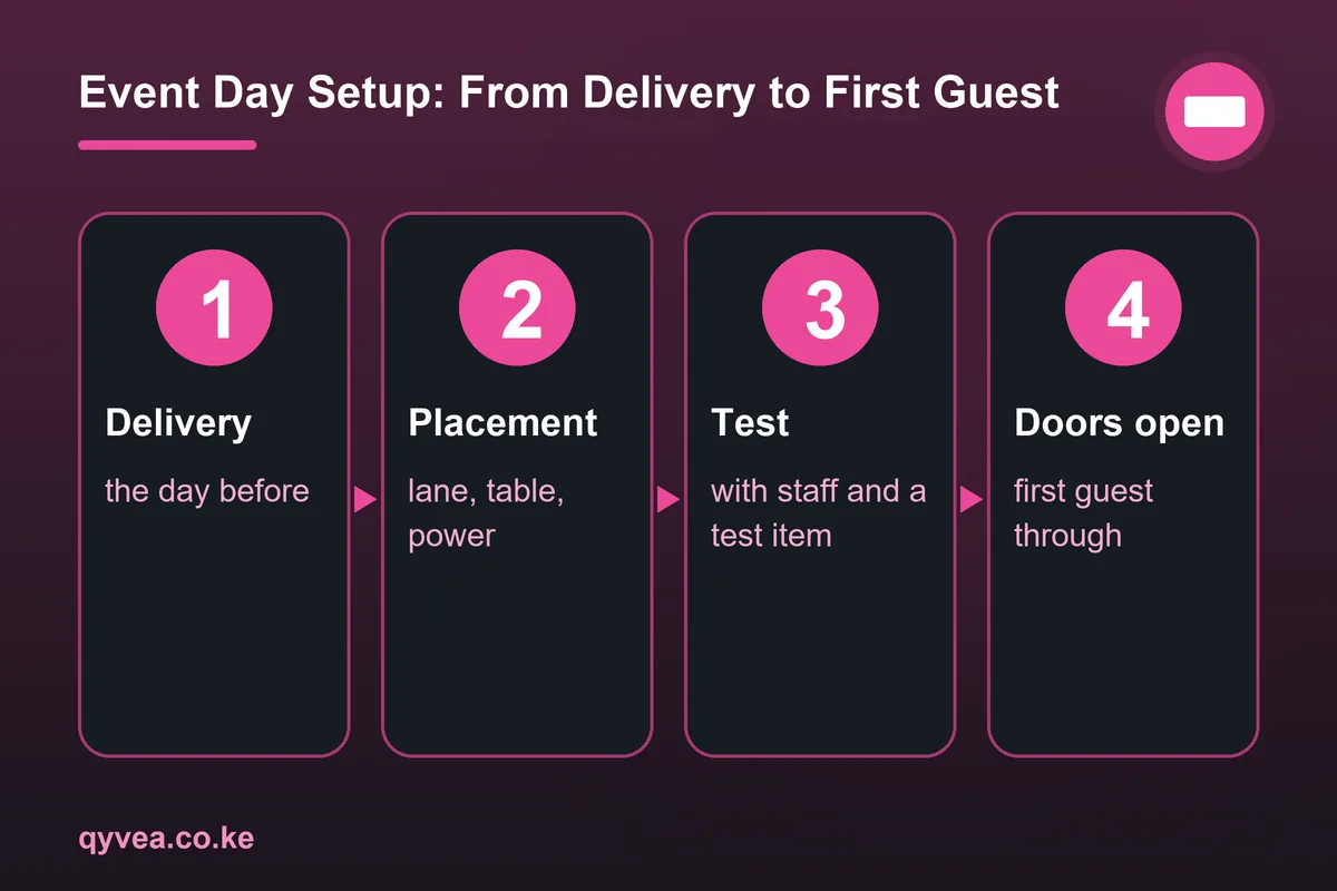 Event Day Setup: From Delivery to First Guest