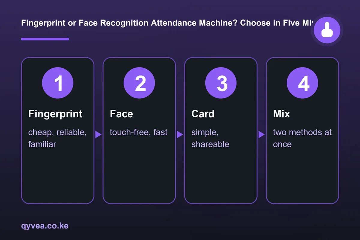 Fingerprint or Face Recognition Attendance Machine? Choose in Five Minutes