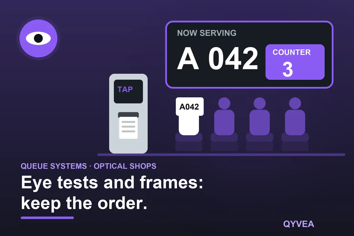 Queue Management System for Optical Shops: illustration
