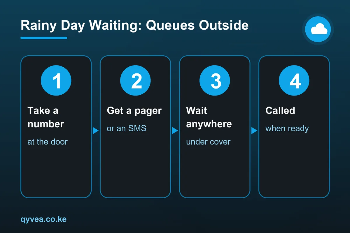 Rainy Day Waiting: Queues Outside