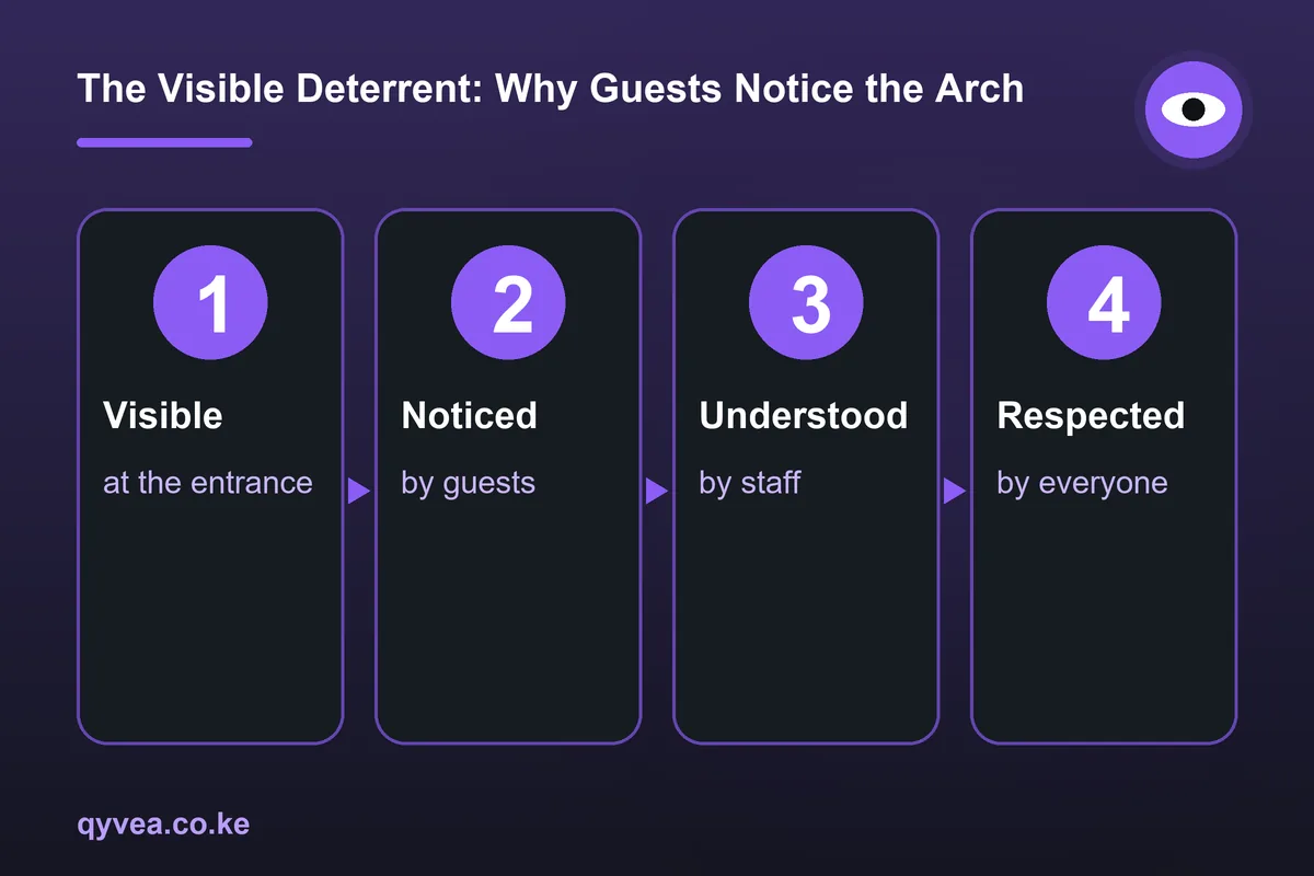 The Visible Deterrent: Why Guests Notice the Arch
