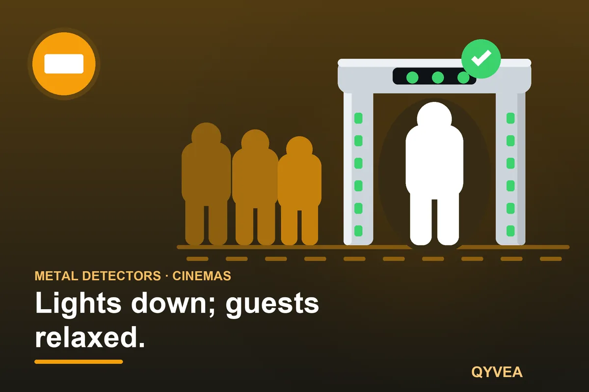Walk-Through Metal Detector for Cinemas: illustration