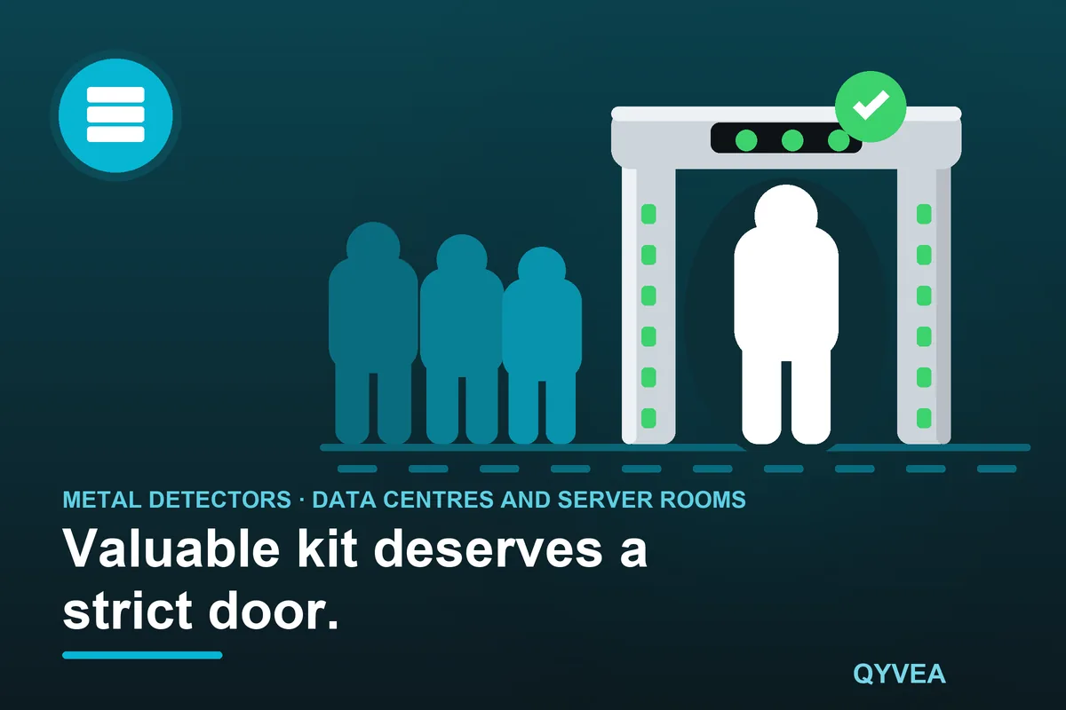 Walk-Through Metal Detector for Data Centres and Server Rooms: illustration