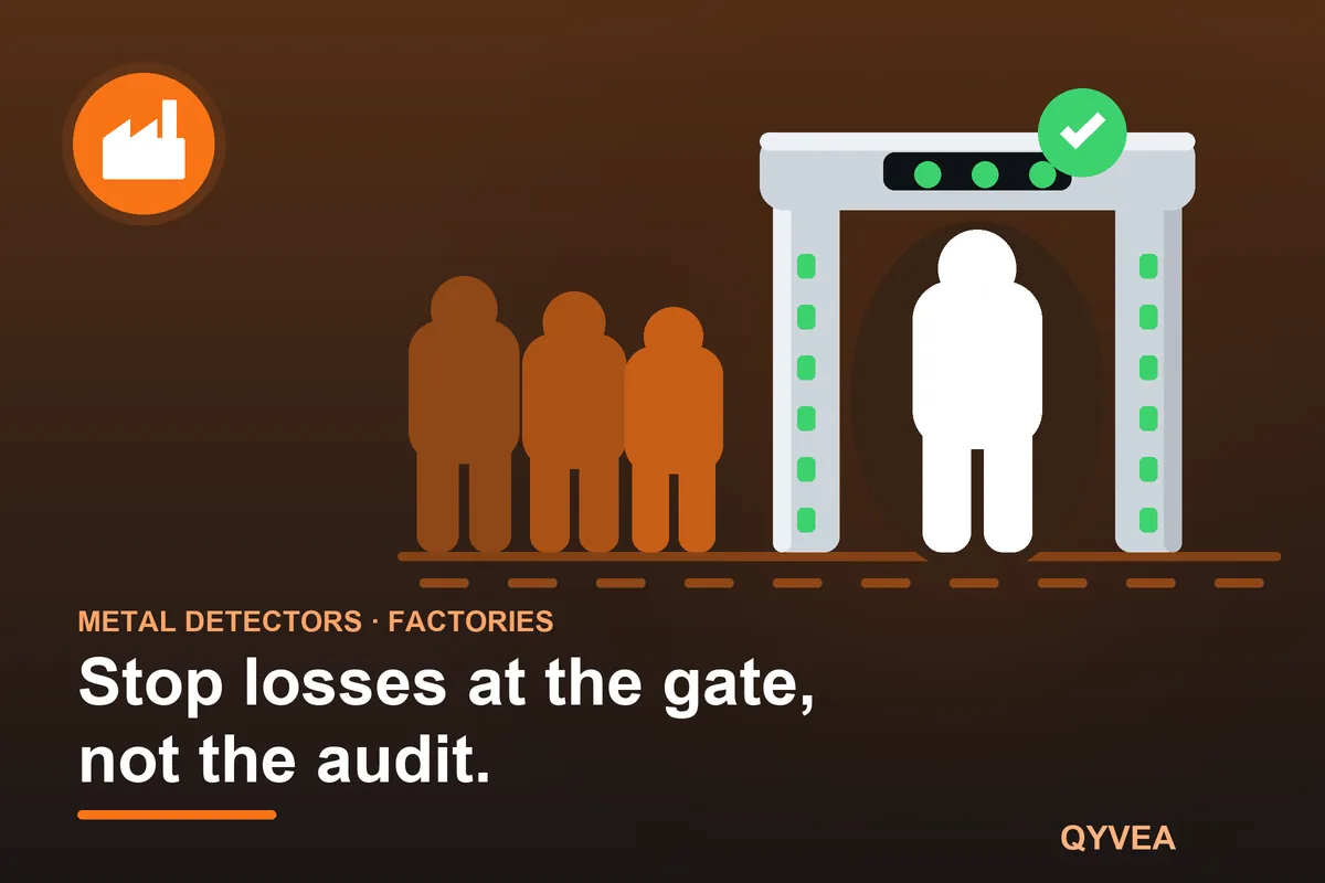Walk-Through Metal Detector for Factories: illustration