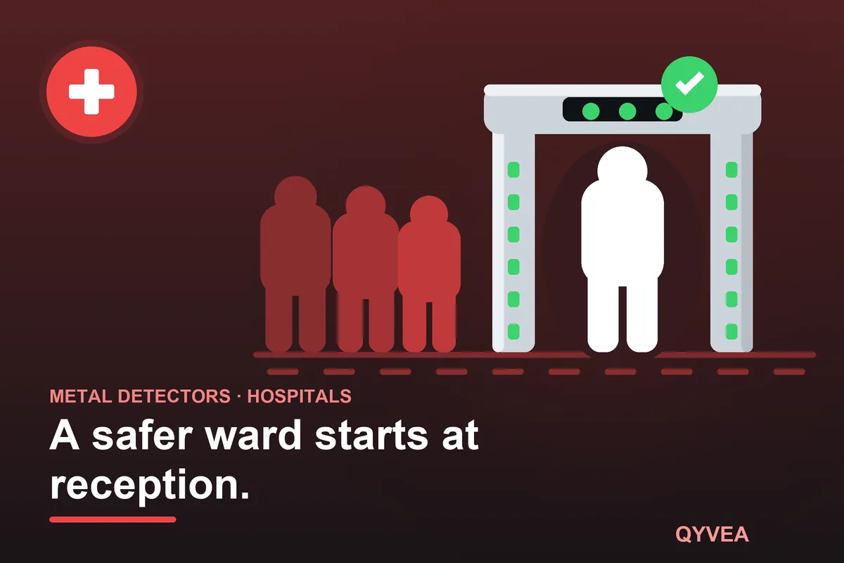 Walk-Through Metal Detector for Hospitals: illustration
