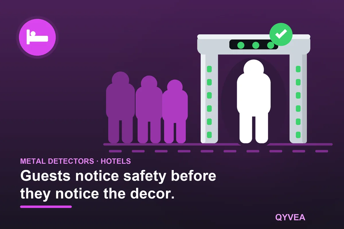Walk-Through Metal Detector for Hotels: illustration