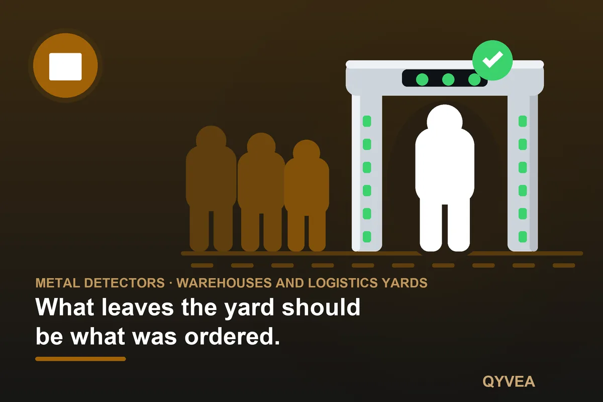 Walk-Through Metal Detector for Warehouses and Logistics Yards: illustration